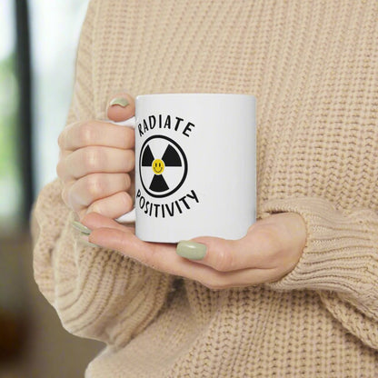 Radiate positivity, radiology tech, science mug, radiologist gift idea, graduation gift, radiation doctor mug, medical student