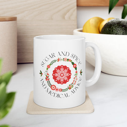 Doctor Xmas medical gift mug, resident holiday gift for surgeons women in medicine female physician Nurse practitioner Christmas gift