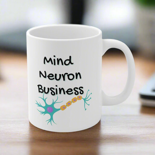 Neuron Neurology mug, neurologist gift, neurosurgery gift, mind neuron business, medical humor, neuro nurse, resident gift