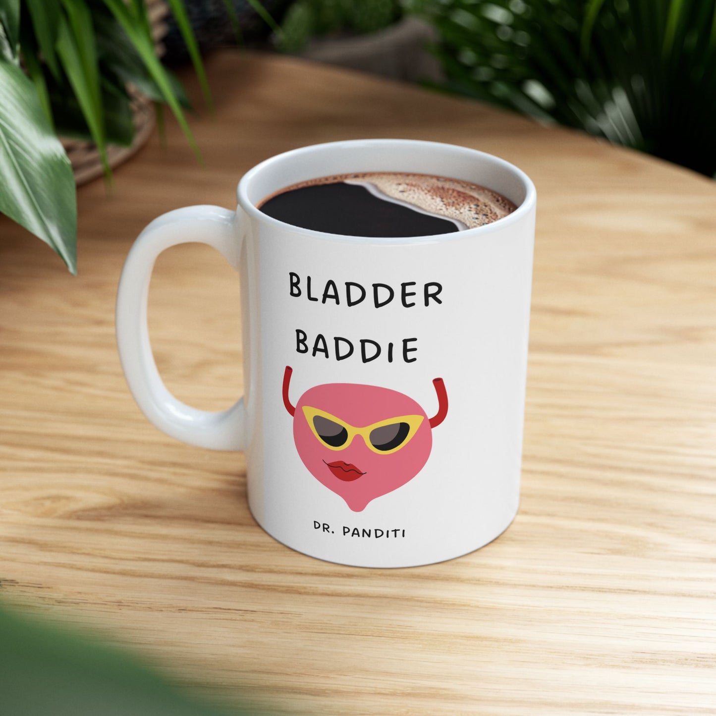 A Custom Urologist gift, mug, bladder baddie