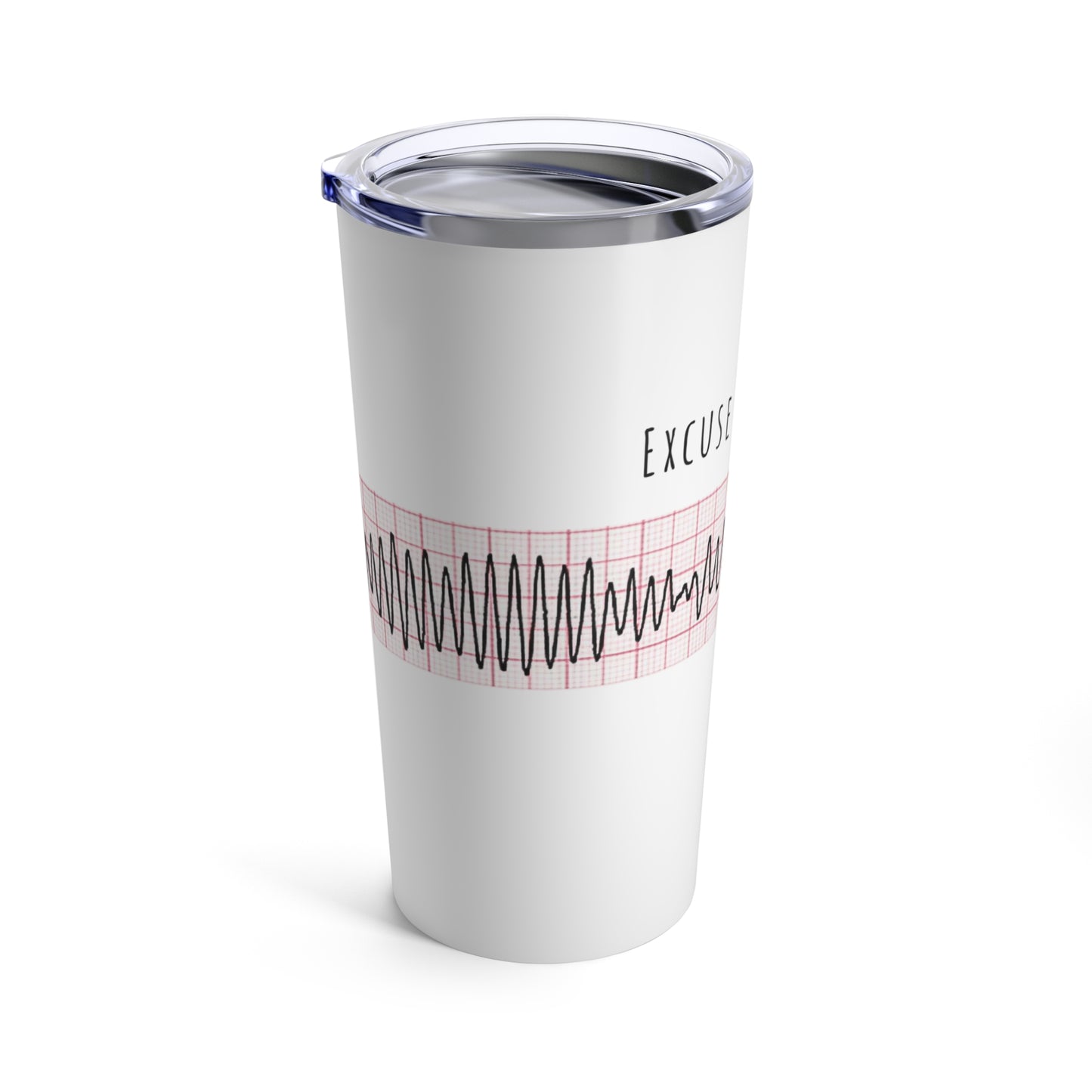 Cardiology tumbler, Gift for cardiologist, funny TdP EKG strip coffee mug, Telemetry nurse tumbler gift idea