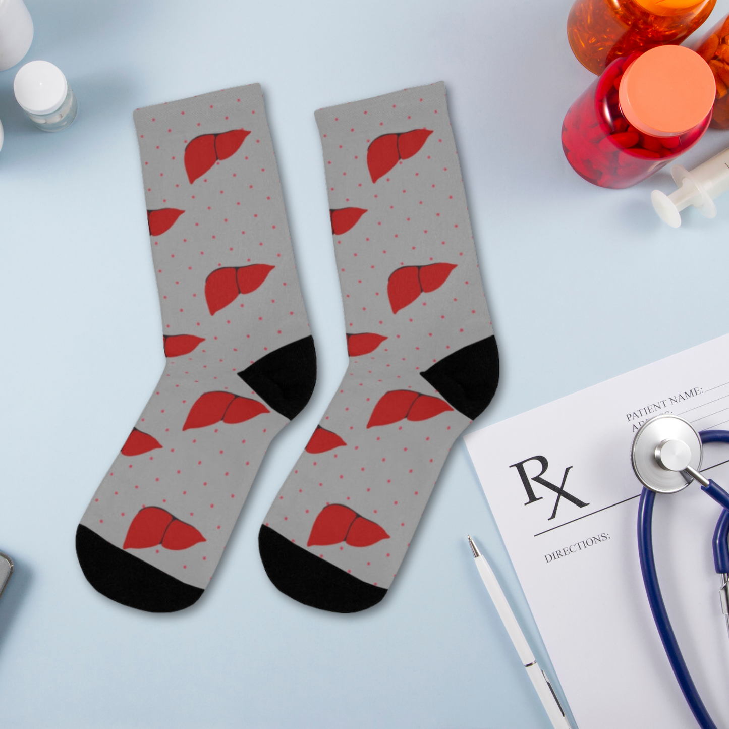 Liver socks, hepatology, hepatobiliary, doctor socks, nurse socks, surgeon gift.