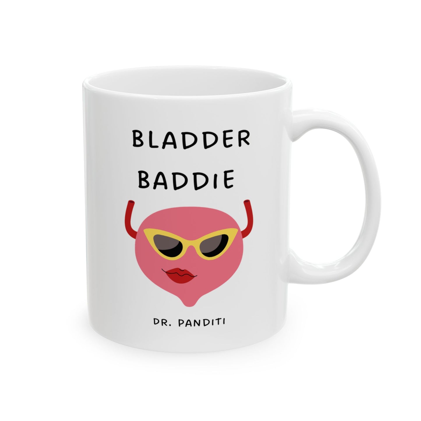 A Custom Urologist gift, mug, bladder baddie