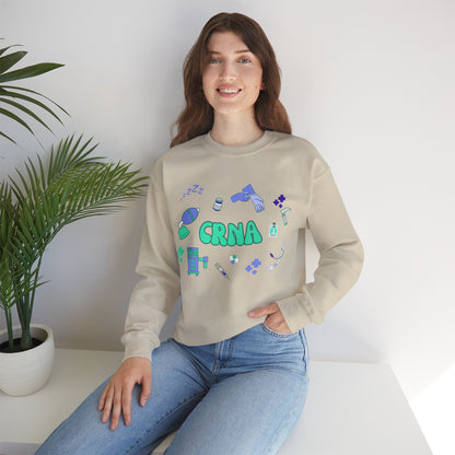 CRNA sweatshirt, cute nurse anesthesia gift idea, anesthesiology sweater, new grad nurse anesthetist student