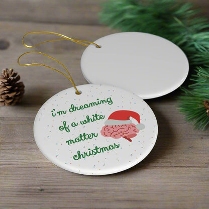 Funny Neurology Christmas ornament, doctor holiday gift, Neurologist, medical humor, Brain surgery, coworker gift, nurse Xmas ornament exchange