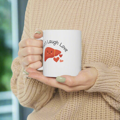 Liver mug, Doctor mug, medical puns, Live(r) Laugh Love, Transplant surgeon, Anatomy jokes, Doctor humor, Graduation gift, Hepatology, Hepatologist