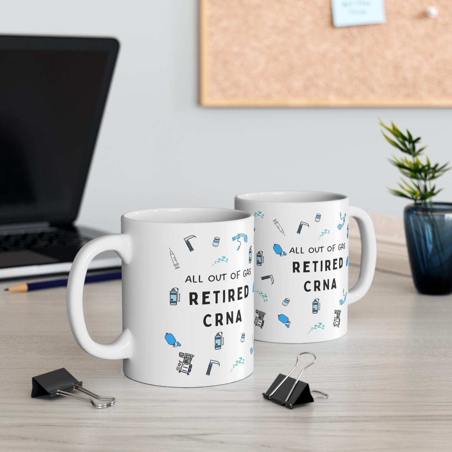 Retired CRNA mug, Retirement gift, Anesthesia mug, passing gas, Nurse Anesthetist mug, CRNA gift,  Anesthesiology retirement gift mug,  Anesthetist