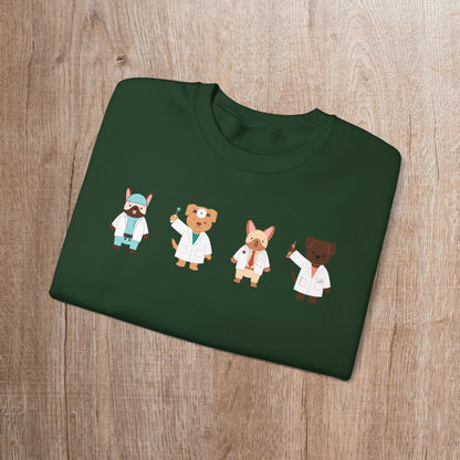 Cute dog doctors xmas sweater, Doctor graduation gift, dog lover gift idea, surgeon gift idea, cute medical themed gifts, nurse appreciation, dogtors