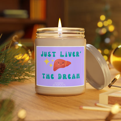 Liver Candle Gift – Unique Gift for Liver Doctor, Liver Surgeon, Transplant Patient, Graduation or Medical Gift Idea