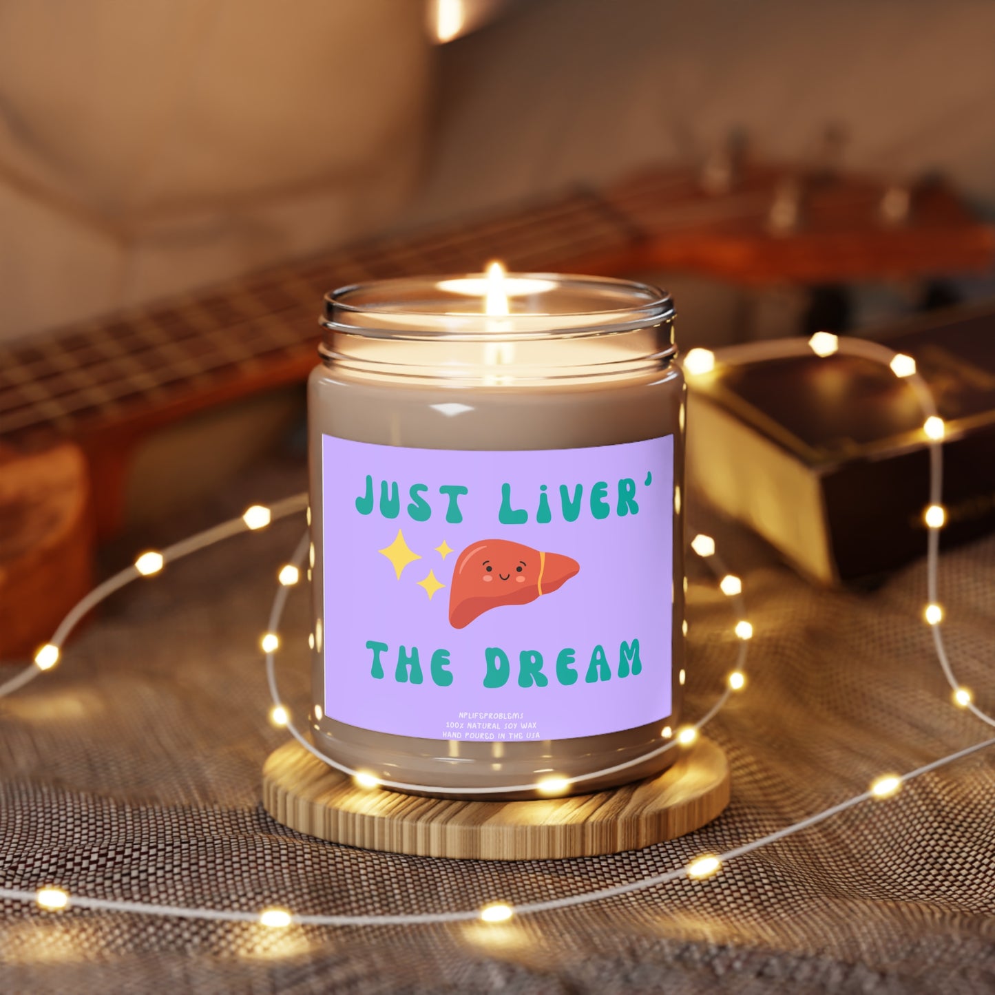 Liver Candle Gift – Unique Gift for Liver Doctor, Liver Surgeon, Transplant Patient, Graduation or Medical Gift Idea