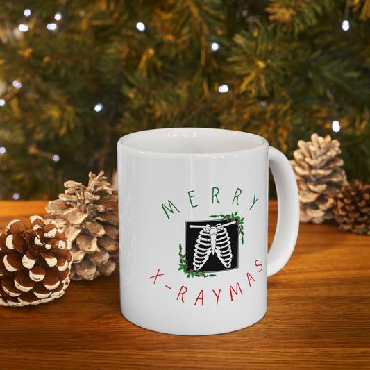 X ray holiday mug, XRay tech, Christmas medical mug, holiday mug, Radiologist, Radiology, trauma surgeon, doctor mug, radiology nurse,  medical humor