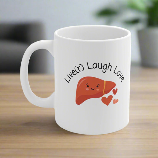 Liver mug, Doctor mug, medical puns, Live(r) Laugh Love, Transplant surgeon, Anatomy jokes, Doctor humor, Graduation gift, Hepatology, Hepatologist