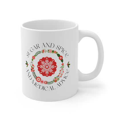 Doctor Xmas medical gift mug, resident holiday gift for surgeons women in medicine female physician Nurse practitioner Christmas gift