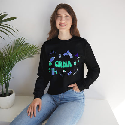 CRNA sweatshirt, cute nurse anesthesia gift idea, anesthesiology sweater, new grad nurse anesthetist student