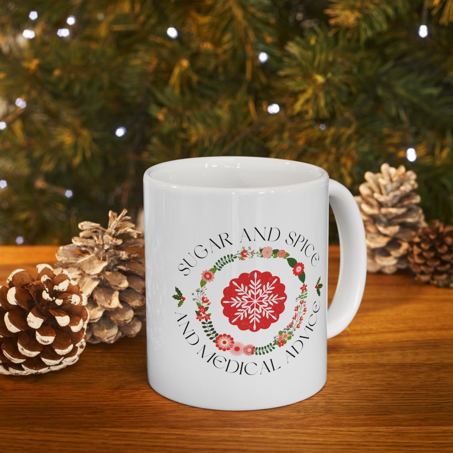 Doctor Xmas medical gift mug, resident holiday gift for surgeons women in medicine female physician Nurse practitioner Christmas gift