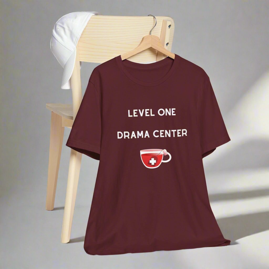 Level One Drama Center T Shirt, ER nurse, ER doctor, trauma surgeon, funny doctor gift, funny nurse gift, Trauma NP, Emergency Department