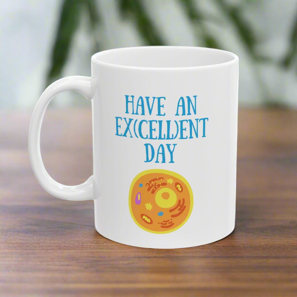 Science mug, cellular biology mug, science teacher gift idea, science puns