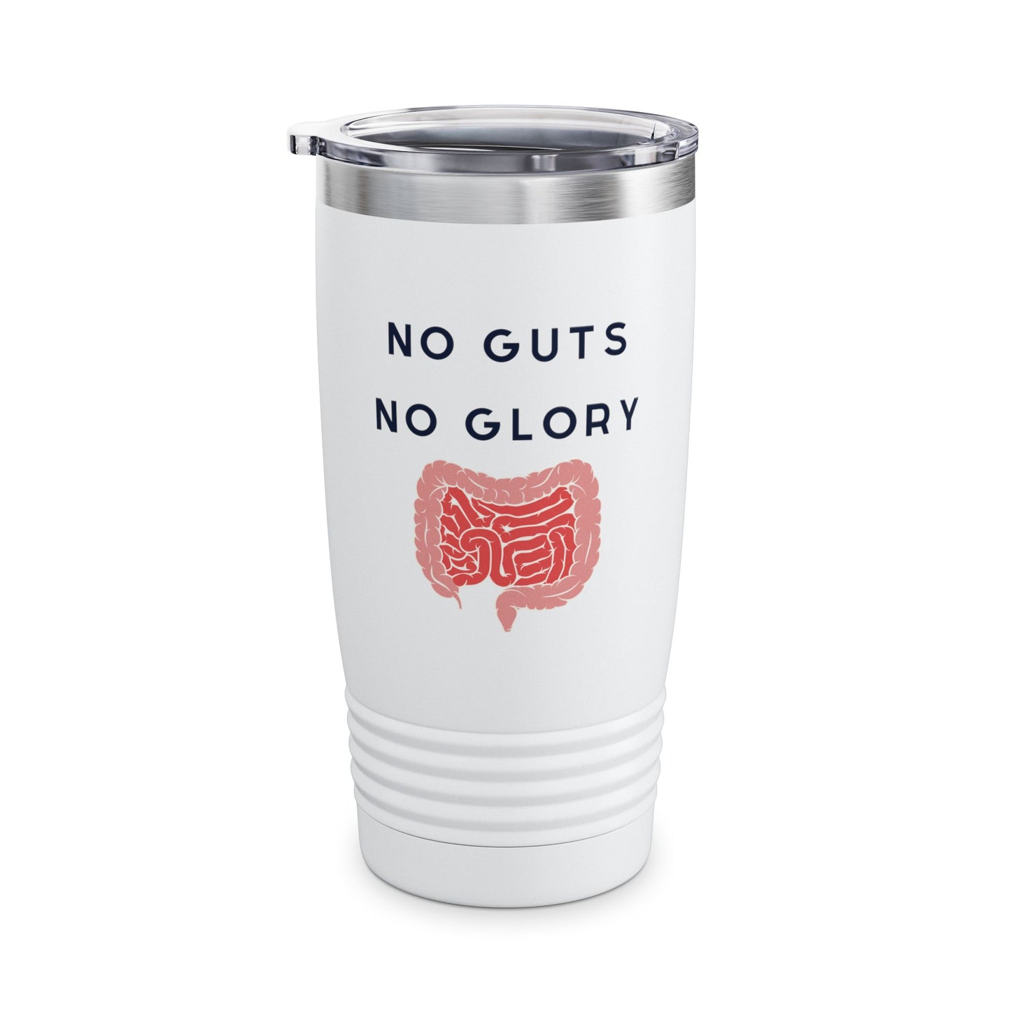 Motivational Ringneck Tumbler - No Guts No Glory, Travel Mug, Gift for Doctors, Surgeon Coffee Tumbler