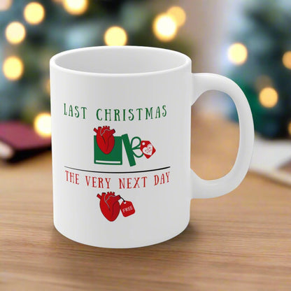 Cardiology holiday mug, EKG mug, Christmas medical mug, holiday mug, Cardiologist, Nurse xmas mug, Cardiac cath lab, Heart doctor, medical humor