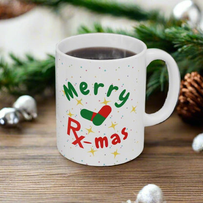 Pharmacy x mas mug, Merry Rx mas,  Colorectal holiday mug, Pharmacy student holiday mug, Pharm tech holiday mug, Christmas medical mug, holiday mug, Pharmacist, Nurse xmas mug, doctor mug, medical humor