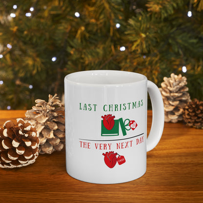 Cardiology holiday mug, EKG mug, Christmas medical mug, holiday mug, Cardiologist, Nurse xmas mug, Cardiac cath lab, Heart doctor, medical humor