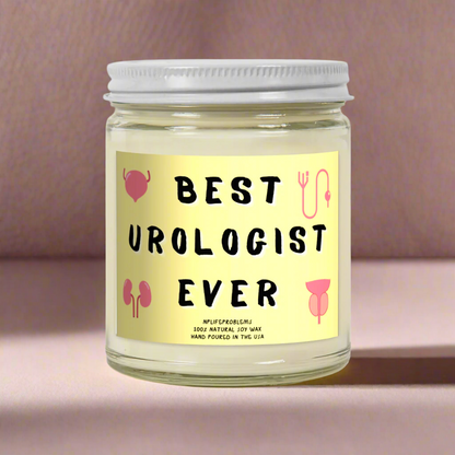 Best Urologist Ever candle, Urologist gift, Urology resident gift.