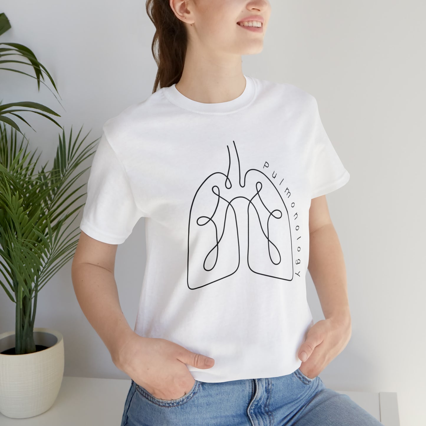 Pulmonology T shirt minimalist gift for Lung doctor Resident new grad cute student top Intensivist ICU team medical school graduation Lung surgery