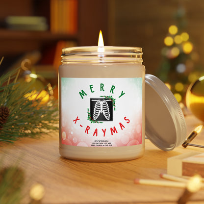 Merry X-raymas candle, X-Ray holiday gift, Radiology, Radiologist, Xray tech, medical holiday gift, Doctor Christmas gift, medical holiday puns