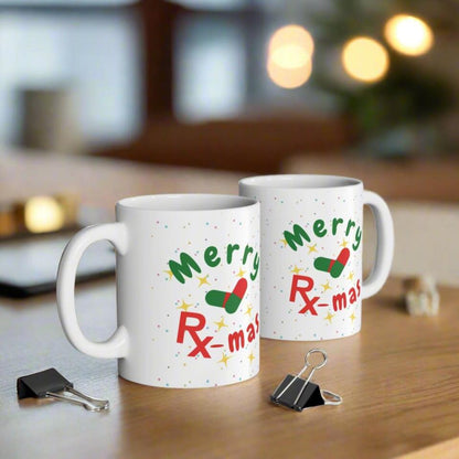 Pharmacy x mas mug, Merry Rx mas,  Colorectal holiday mug, Pharmacy student holiday mug, Pharm tech holiday mug, Christmas medical mug, holiday mug, Pharmacist, Nurse xmas mug, doctor mug, medical humor