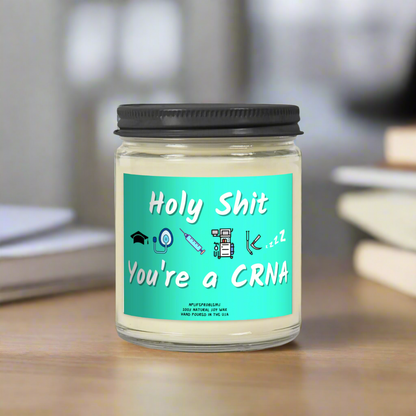 CRNA graduation gift, candle, SRNA, nurse anesthetist, anesthesia school, new grad gift