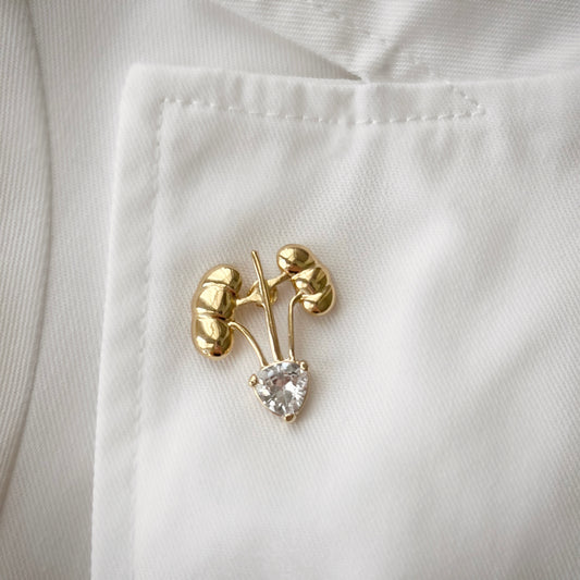 Urology Kidney, Bladder medical white coat pin, great graduation gift, doctor gift, surgeon gift.