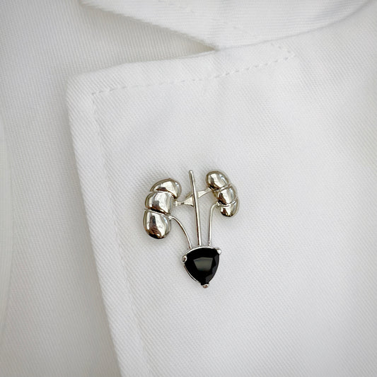 Urology Kidney, Bladder medical white coat pin, great graduation gift, doctor gift, surgeon gift.