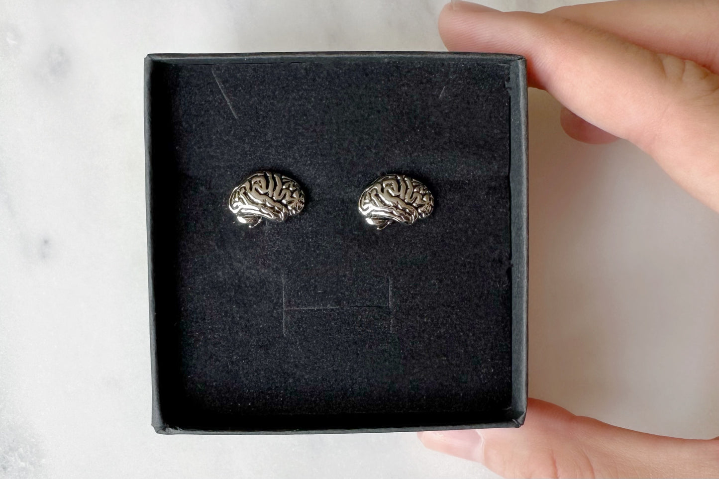 Silver Brain Stud Earrings, great gift for Neurology , Neurosurgery, Neurosurgeon, neurologists, neuro nurse, NP, PA