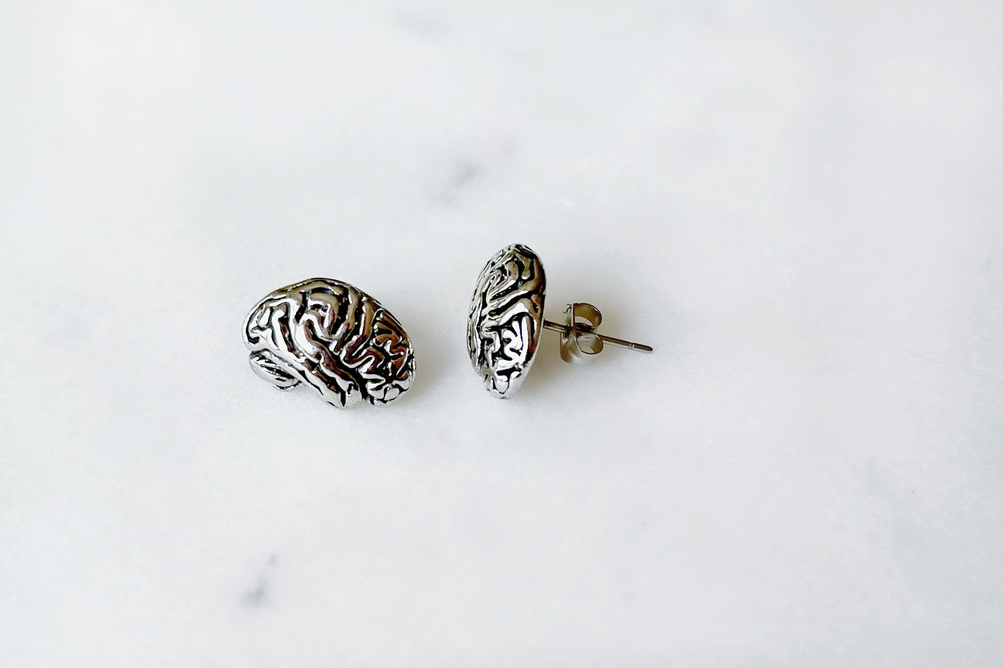 Silver Brain Stud Earrings, great gift for Neurology , Neurosurgery, Neurosurgeon, neurologists, neuro nurse, NP, PA