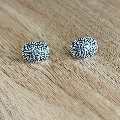 Silver Brain Stud Earrings, great gift for Neurology , Neurosurgery, Neurosurgeon, neurologists, neuro nurse, NP, PA