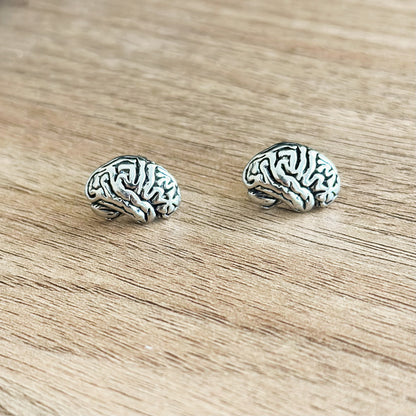 Silver Brain Stud Earrings, great gift for Neurology , Neurosurgery, Neurosurgeon, neurologists, neuro nurse, NP, PA