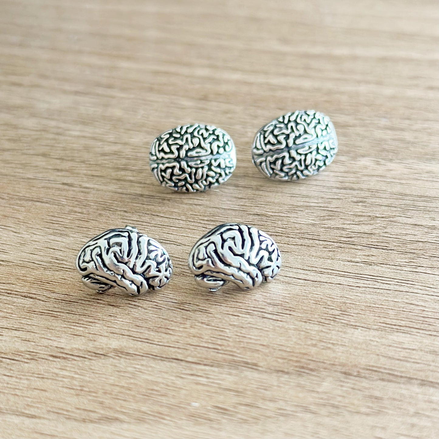 Silver Brain Stud Earrings, great gift for Neurology , Neurosurgery, Neurosurgeon, neurologists, neuro nurse, NP, PA