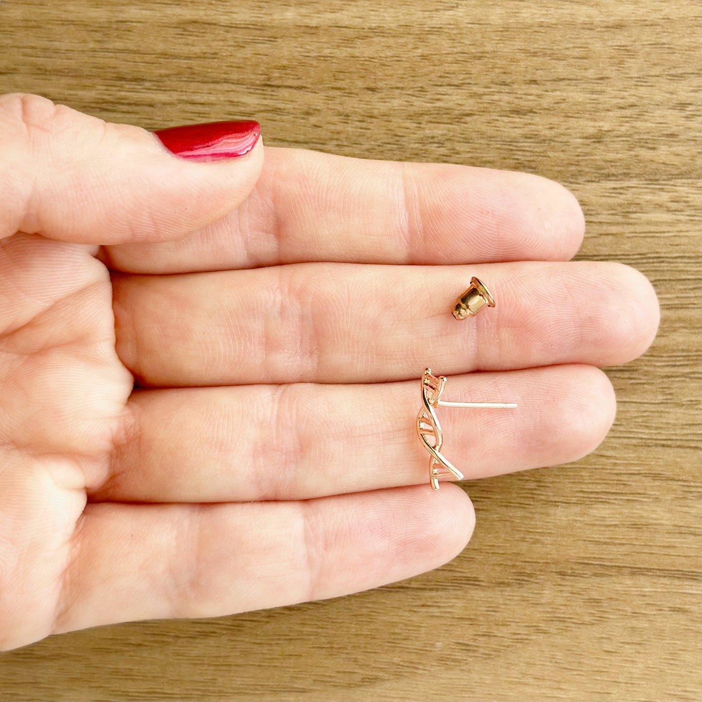 DNA earrings, great gift for anyone working in genetics, DNA science, or research