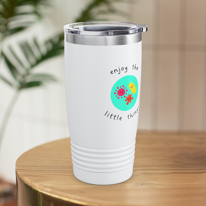 Microbiology Tumbler, Gift idea for new grad biologist, science themed gift, virology tumbler for doctors and nurses, cute bacteria mug