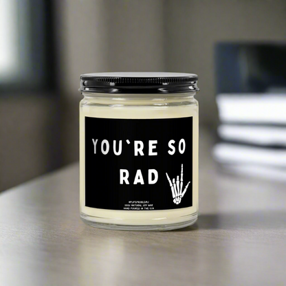 Radiology candle, You're so rad! graduation gift, XR tech, radiology technician, radiologist graduation, appreciation gift