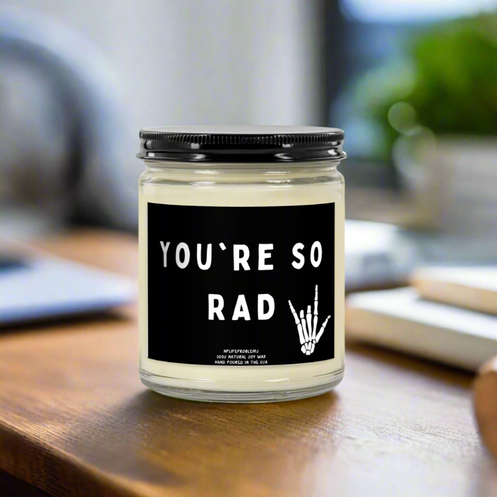 Radiology candle, You're so rad! graduation gift, XR tech, radiology technician, radiologist graduation, appreciation gift