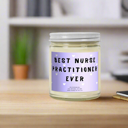 Nurse Practitioner gift candle, Nurse gift, NP gift, new grad nurse practitioner graduation gift.