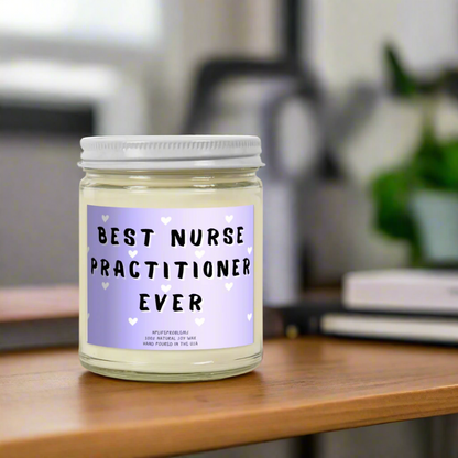 Nurse Practitioner gift candle, Nurse gift, NP gift, new grad nurse practitioner graduation gift.