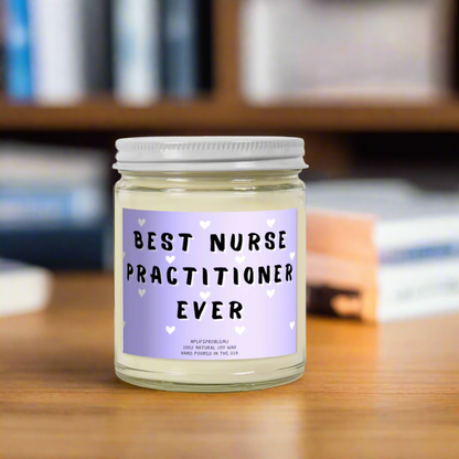 Nurse Practitioner gift candle, Nurse gift, NP gift, new grad nurse practitioner graduation gift.