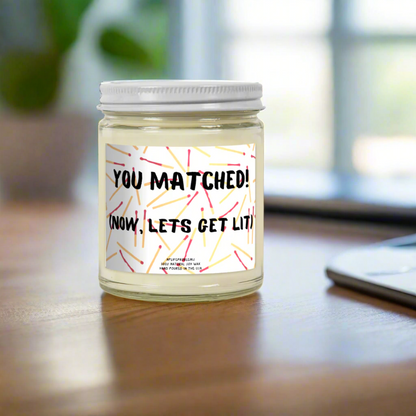 Match day candle, Match day gift, Med school graduation, Fellowship Match, Residency Match gift