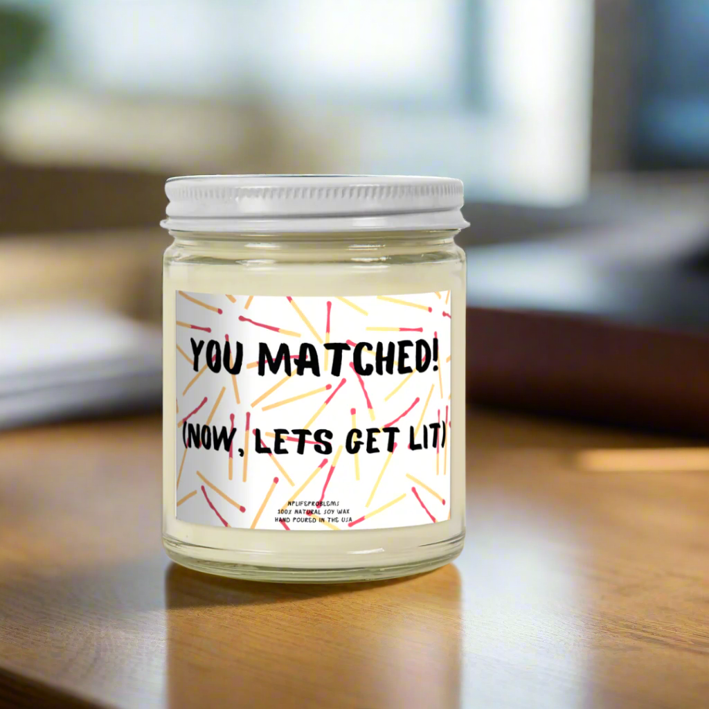 Match day candle, Match day gift, Med school graduation, Fellowship Match, Residency Match gift