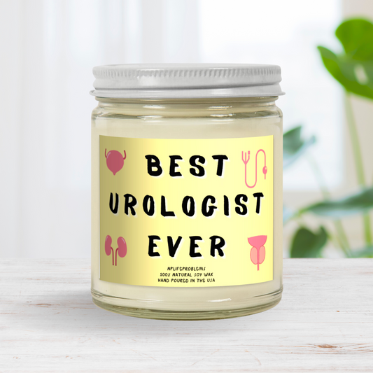 Best Urologist Ever candle, Urologist gift, Urology resident gift.