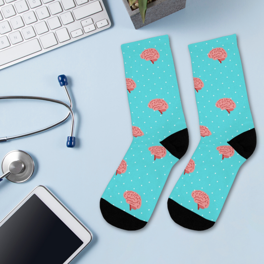 Blue Neurology, Neurologist socks, Neurosurgery, Brain