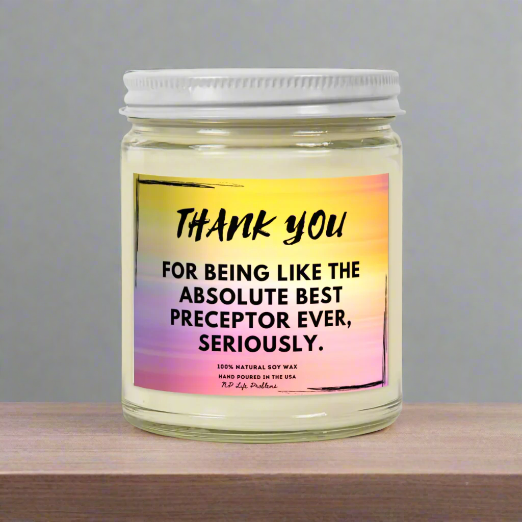 Preceptor Thank You Candle