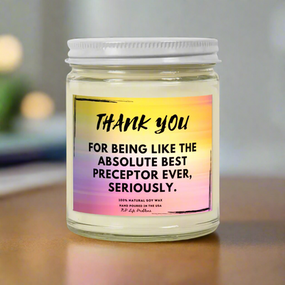 Preceptor Thank You Candle